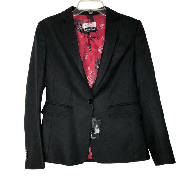 Nightmare on Elm Street NWT Womens Funwear Costume Black Blazer Slim Fit - Picture 1 of 10